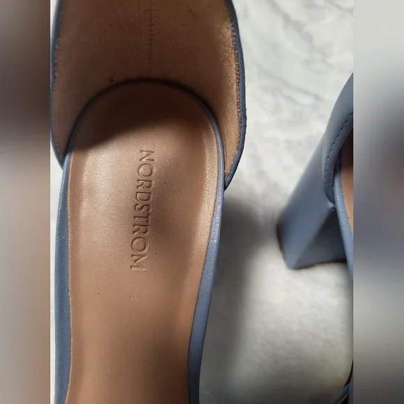 Nordstrom Katrina Ankle StrapBlock Heel Pump In Blue... - Picture 5 of 10